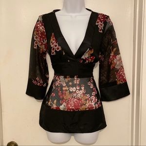 Xoxo Sheer Kimono Top